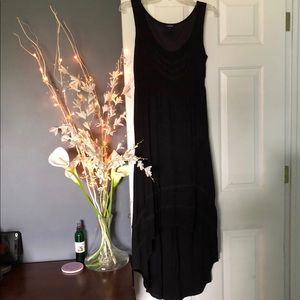 Torrid Hi-Low Black Dress with Crochet Detail-Sz 0